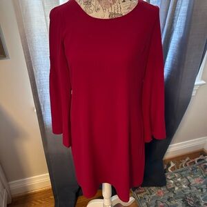 Skies are blue red dress with back cut outs size small